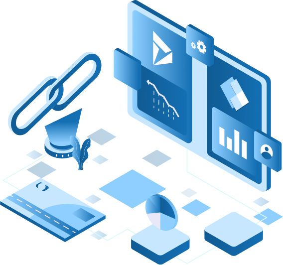 A computer screen with various icons.